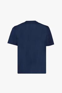 T-shirt à motif losange - Bleu & Marron