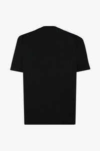 T-shirt à manches courtes avec motif brodé - Noir
