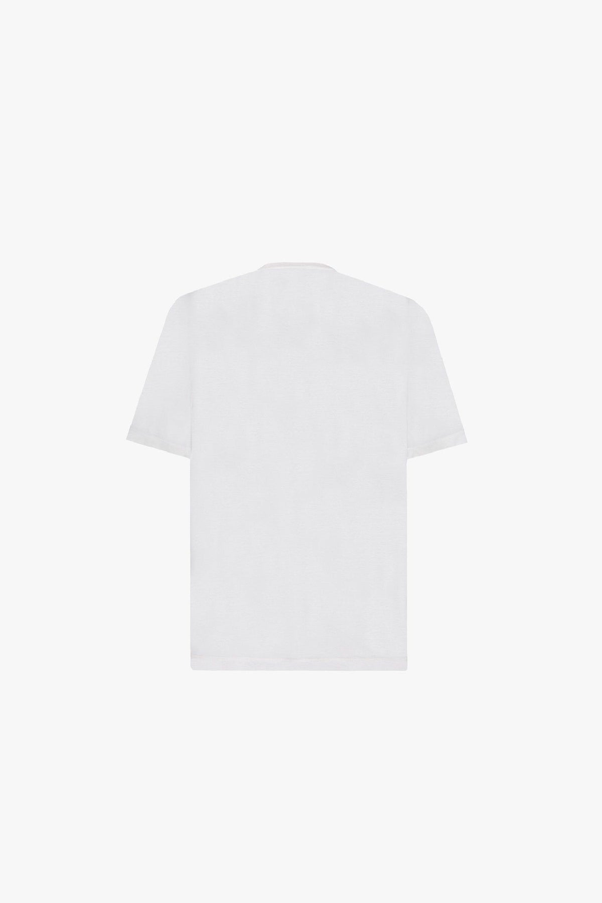 T-shirt à motif graphique brodé - Blanc