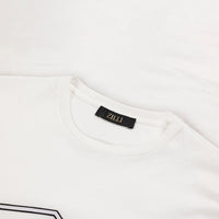 T-shirt à motif graphique brodé - Blanc