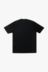 T-shirt à motif géométrique et détail - Noir