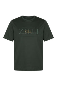 T-shirt à col rond et manches courtes - Deep Military