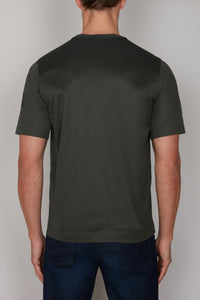 T-shirt à col rond et manches courtes - Deep Military
