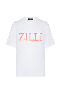 T-shirt à col rond et manches courtes - White