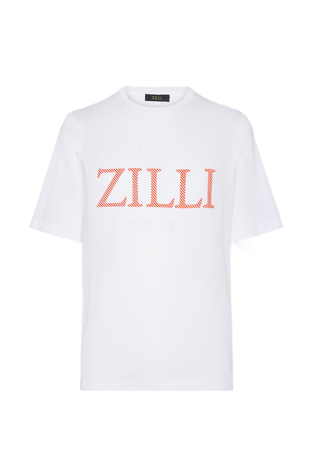 T-shirt à col rond et manches courtes - White