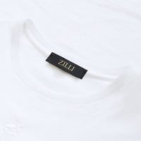 T-shirt à col rond et manches courtes - White