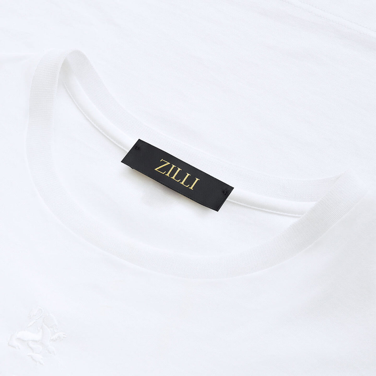 T-shirt à col rond et manches courtes - White
