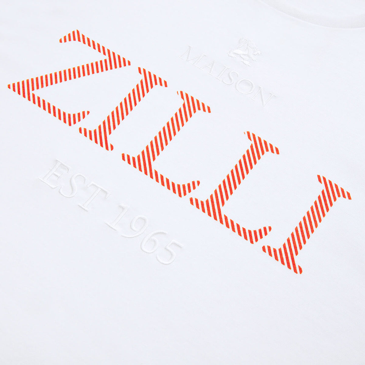 T-shirt à col rond et manches courtes - White