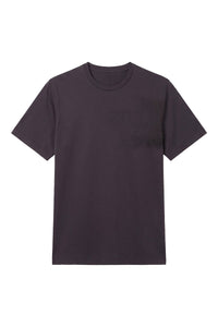 T-shirt with tone-on-tone graphic print - Blue