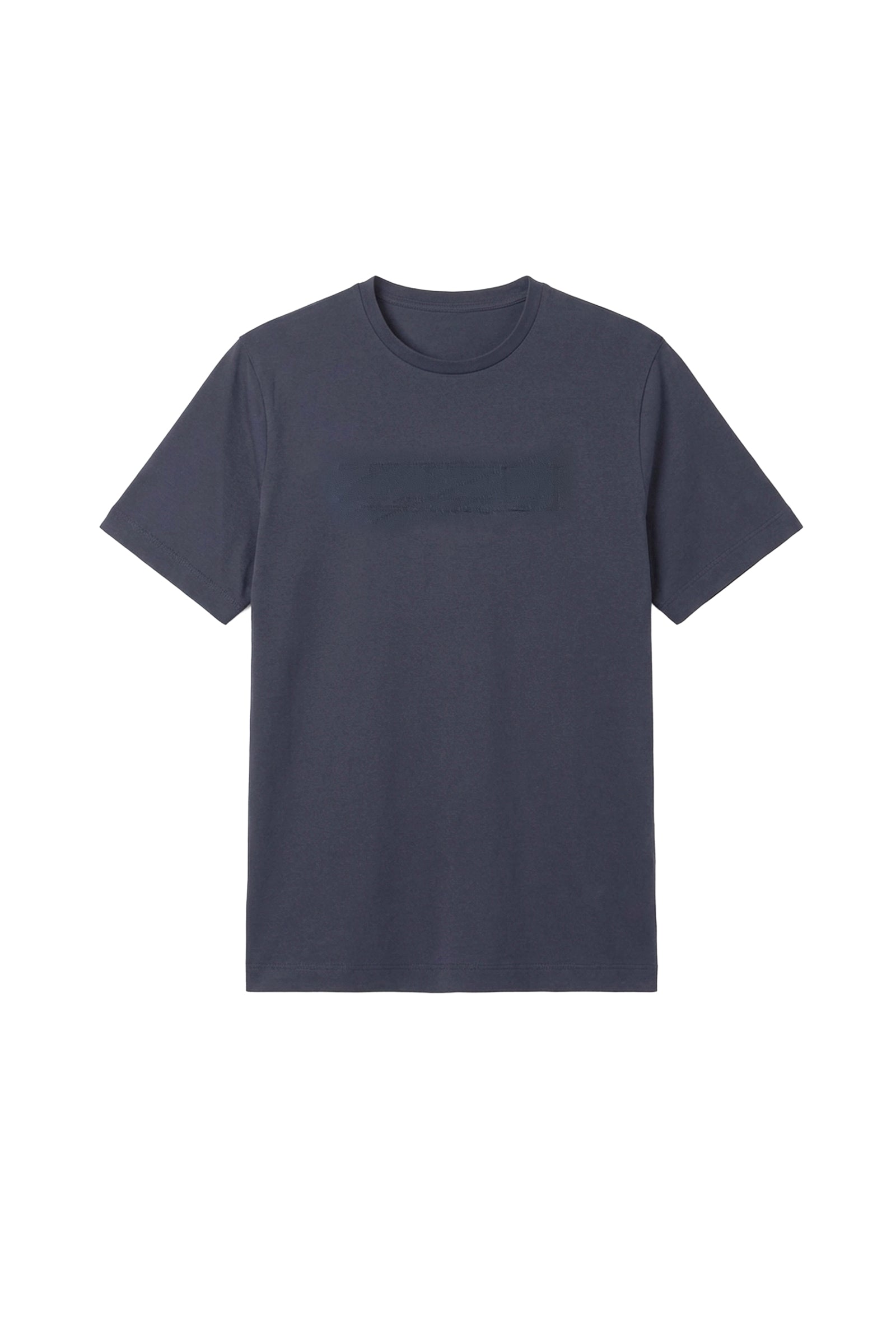 T-shirt à marquage ton sur ton - Bleu marine