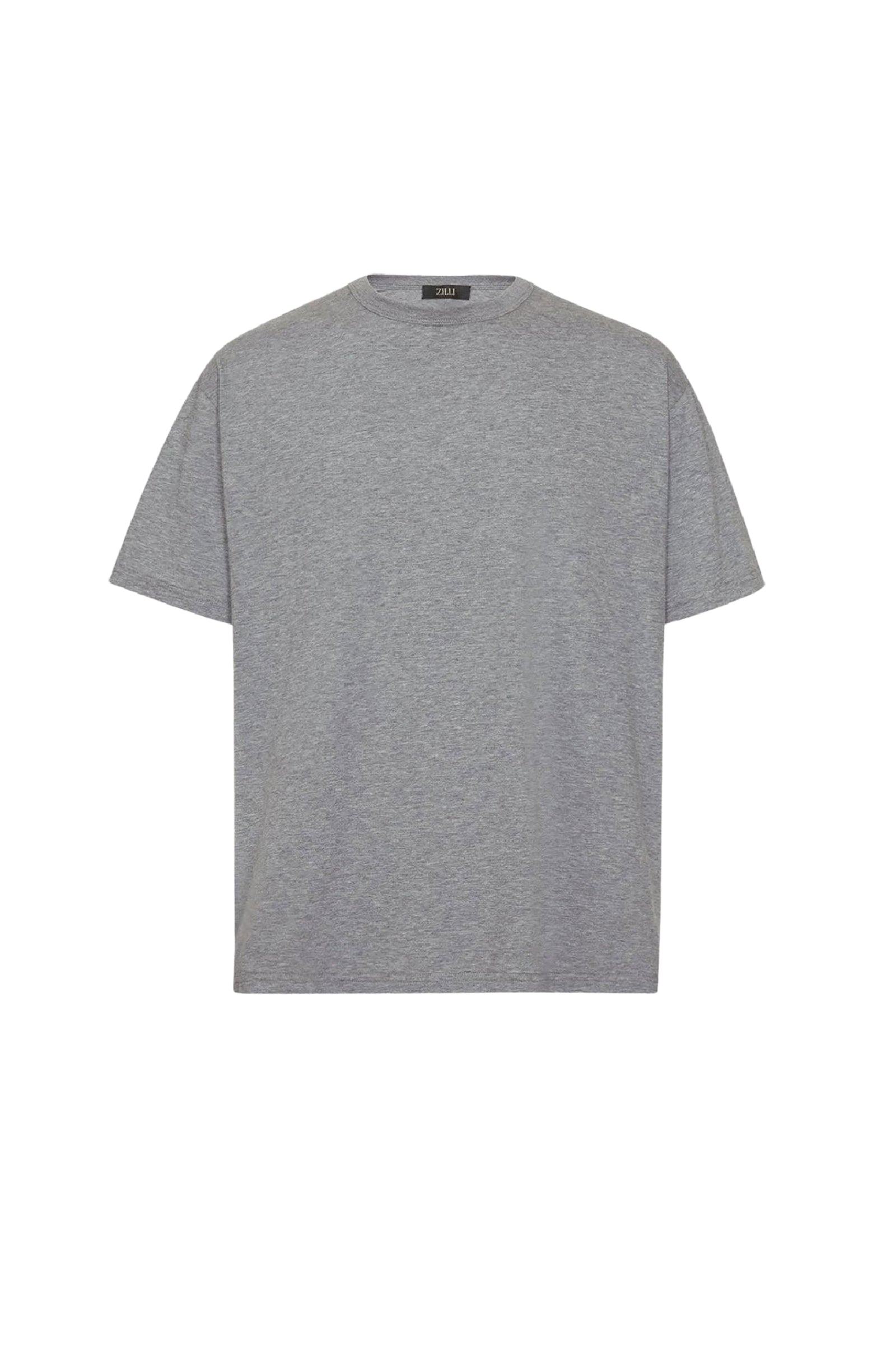 T-shirt à grand imprimé paysage - Gris