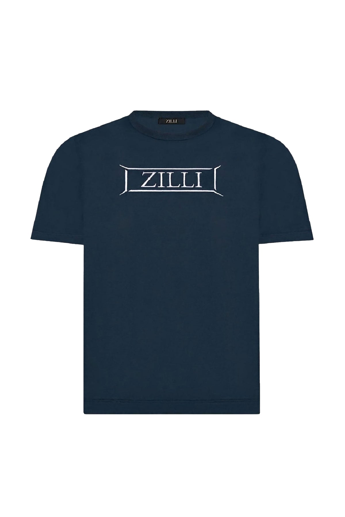 T-shirt à logo brodé - Bleu
