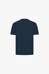 T-shirt à logo brodé - Bleu