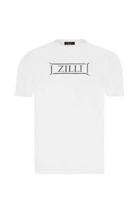 T-shirt à logo brodé - Blanc