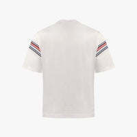 T-shirt à motif rayures graphiques - Blanc