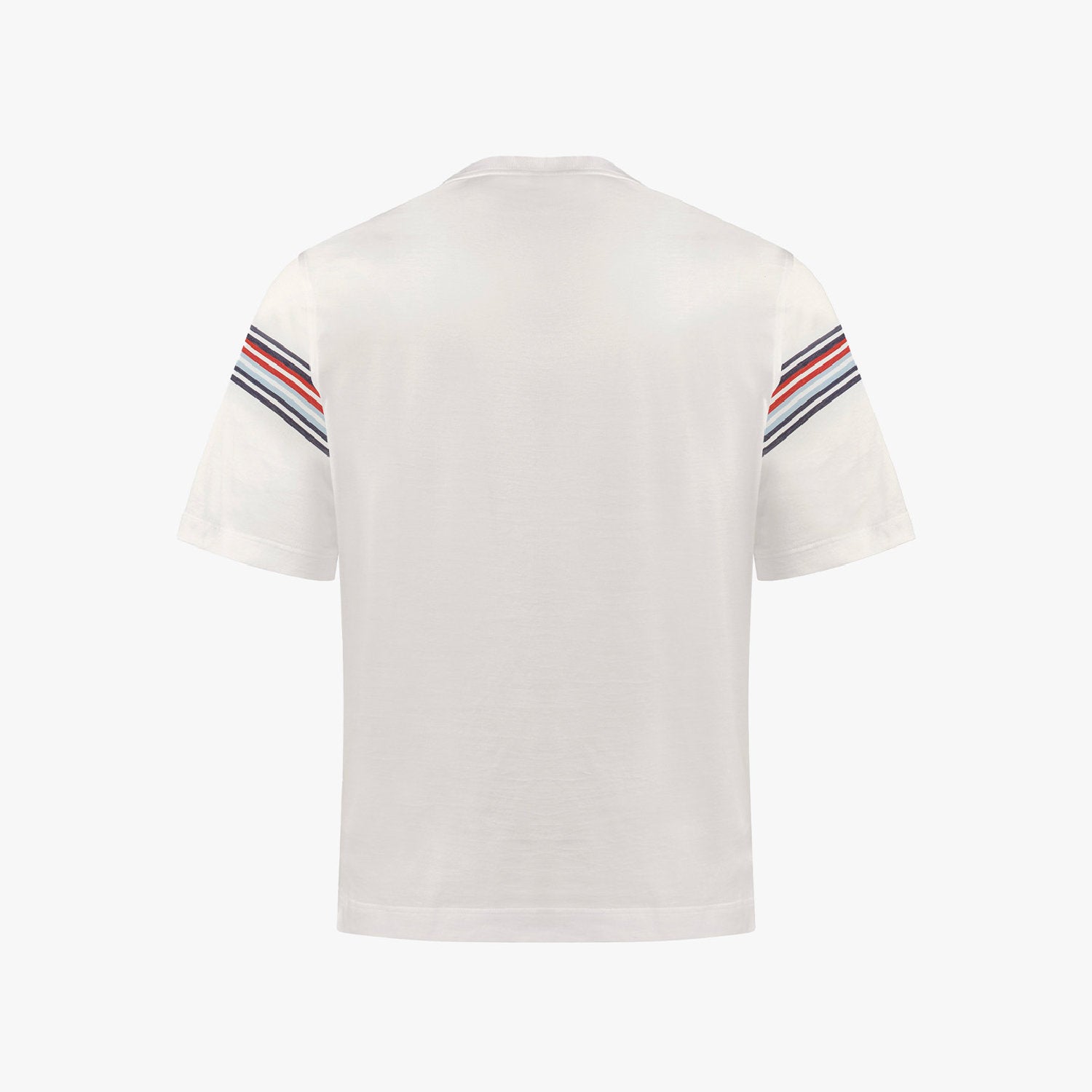 T-shirt à motif rayures graphiques - Blanc