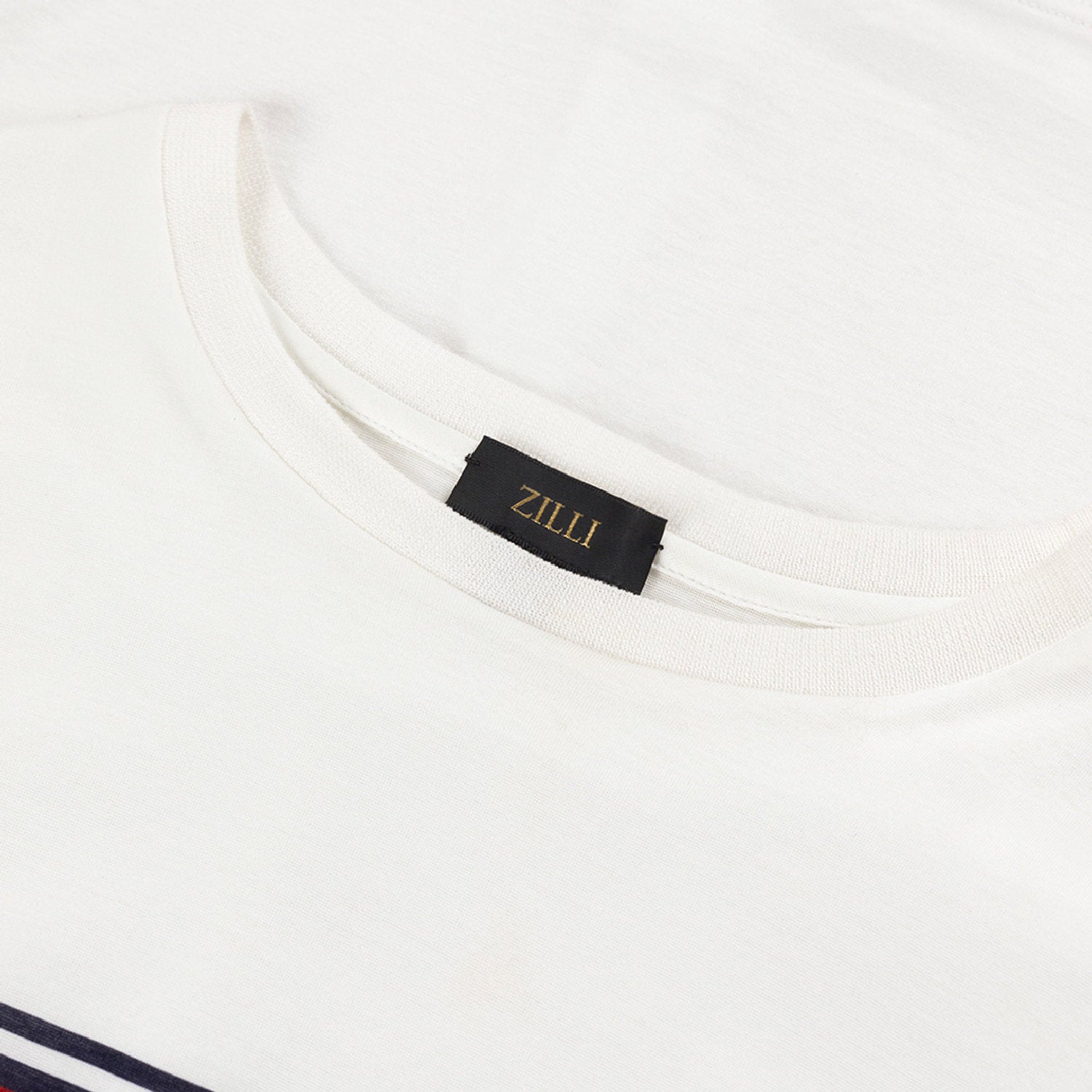 T-shirt à motif rayures graphiques - Blanc