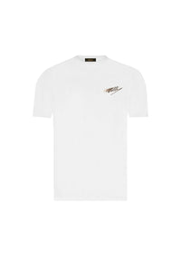 T-shirt à motif brodé dégradé - Blanc