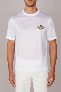 T-shirt à écusson brodé - Blanc