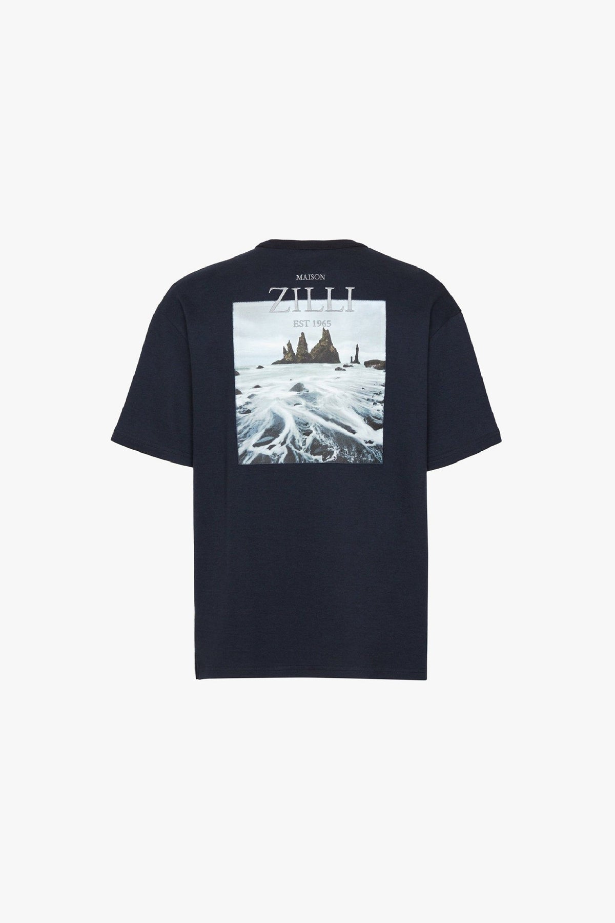 T-shirt à col rond - Bleu