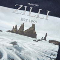 T-shirt à imprimée - Bleu