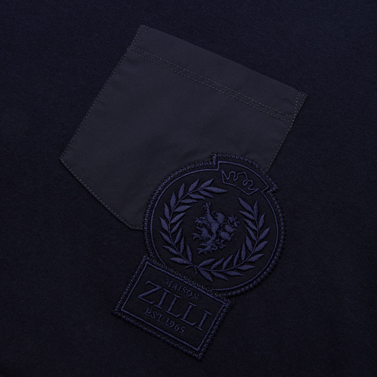 T-shirt à col rond et manches courtes - Dark Navy