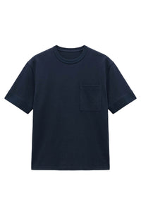 T-shirt à col rond et manches courtes - Blue Navy