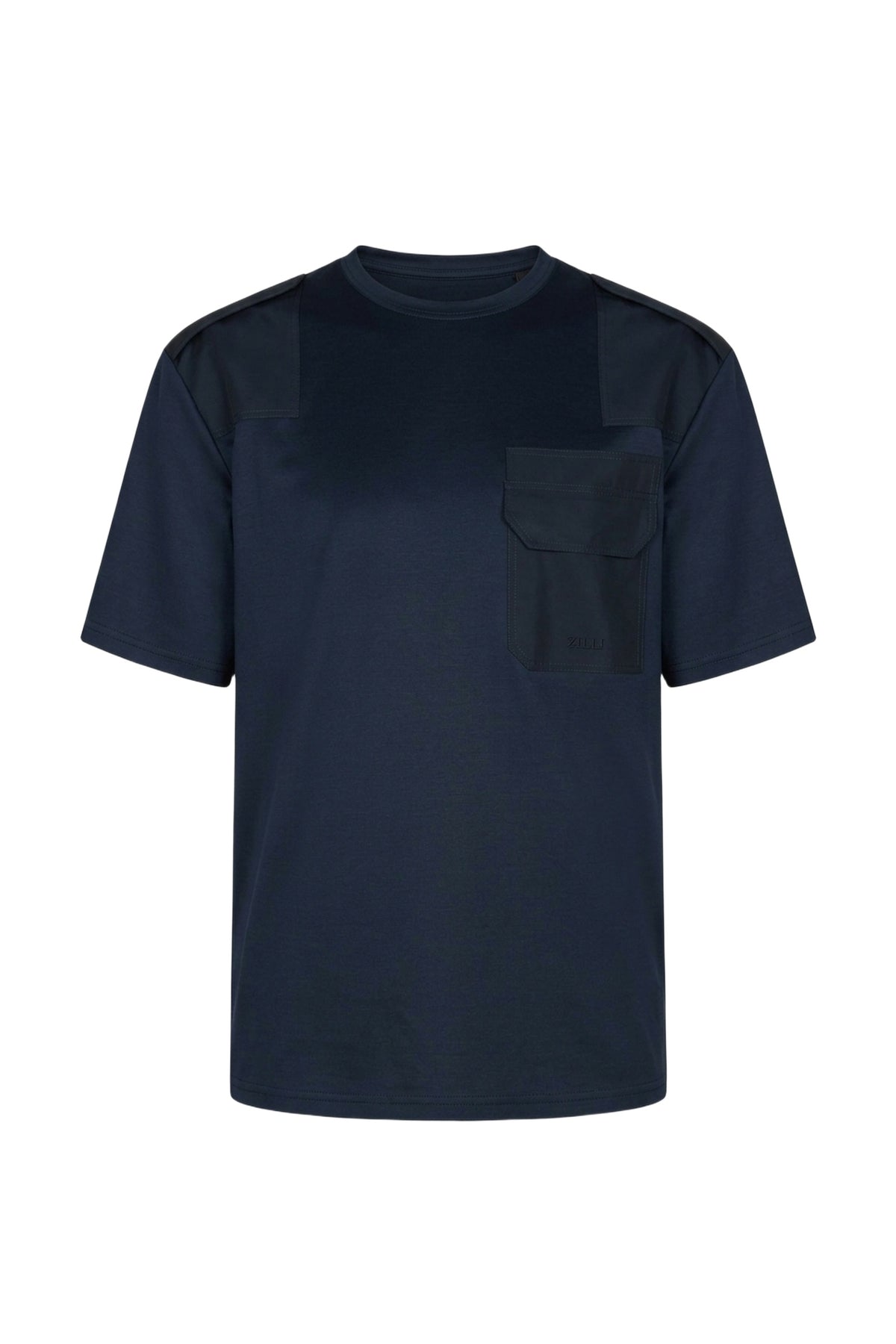 T-shirt à col rond et manches courtes - Blue Navy