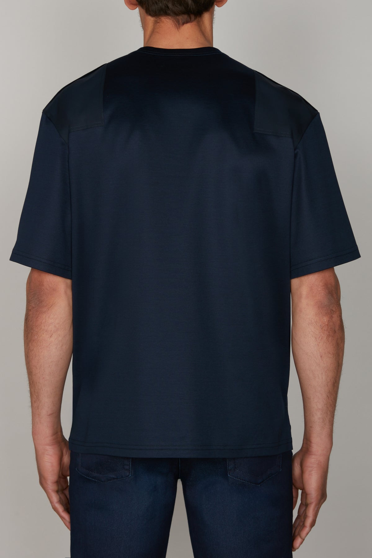 T-shirt à col rond et manches courtes - Blue Navy