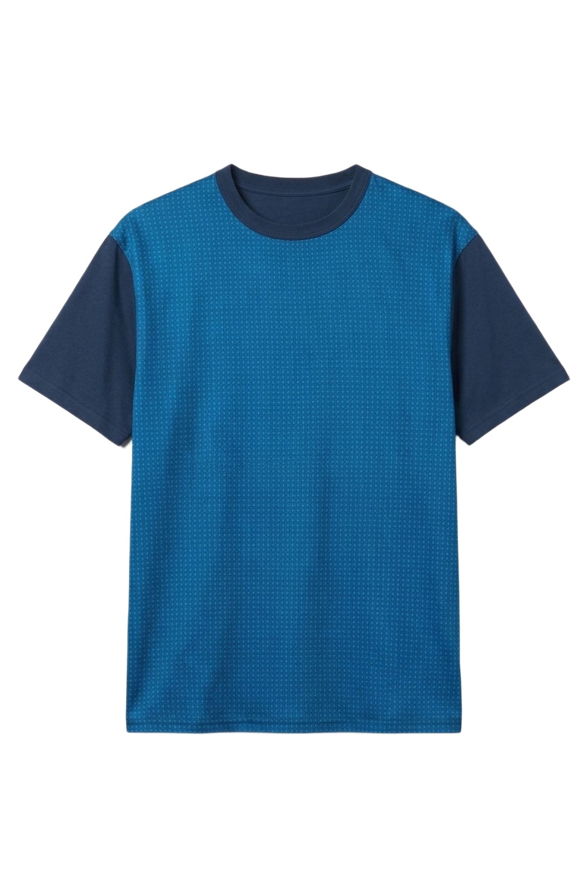 T-shirt à col rond et manches courtes - Blue Navy