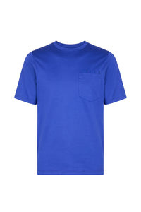 Round-neck, short-sleeved T-shirt - Electric Blue