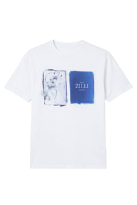 T-shirt à col rond et manches courtes - White