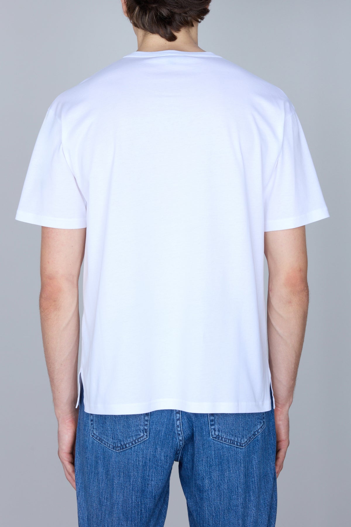 T-shirt à col rond et manches courtes - White