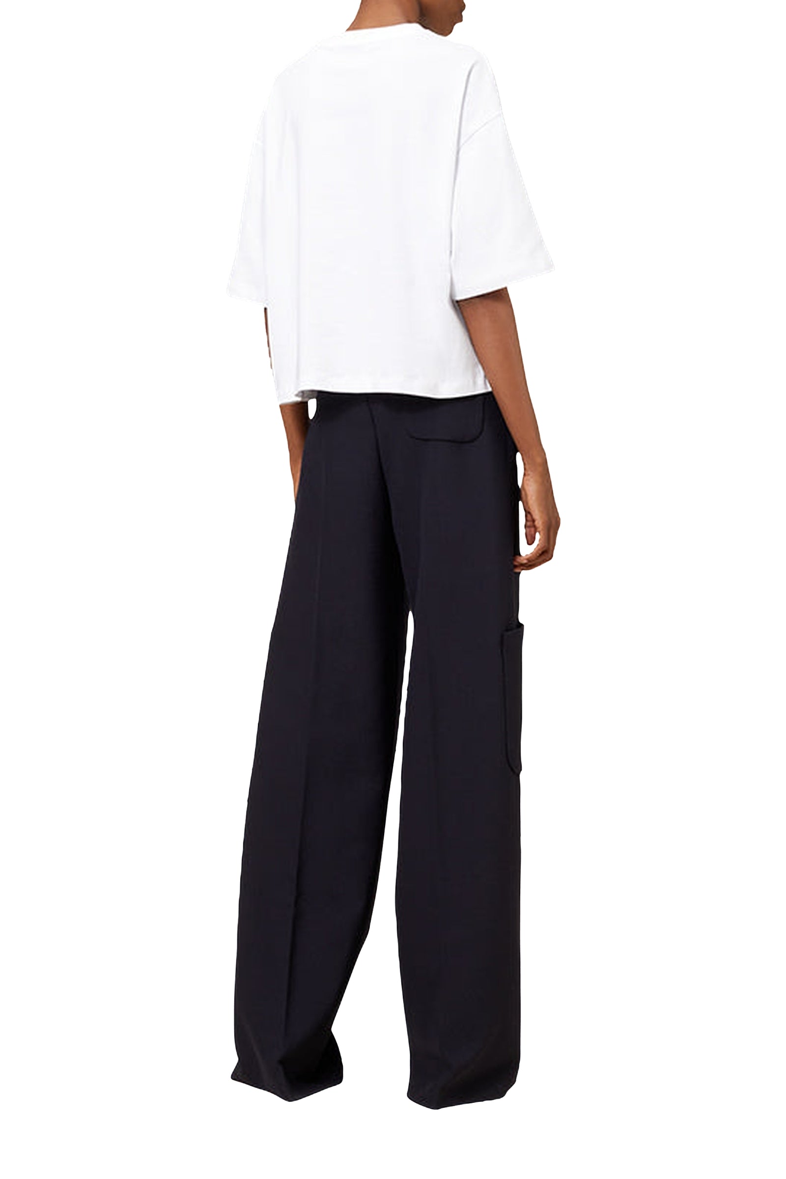 T-shirt boxy brodé - White