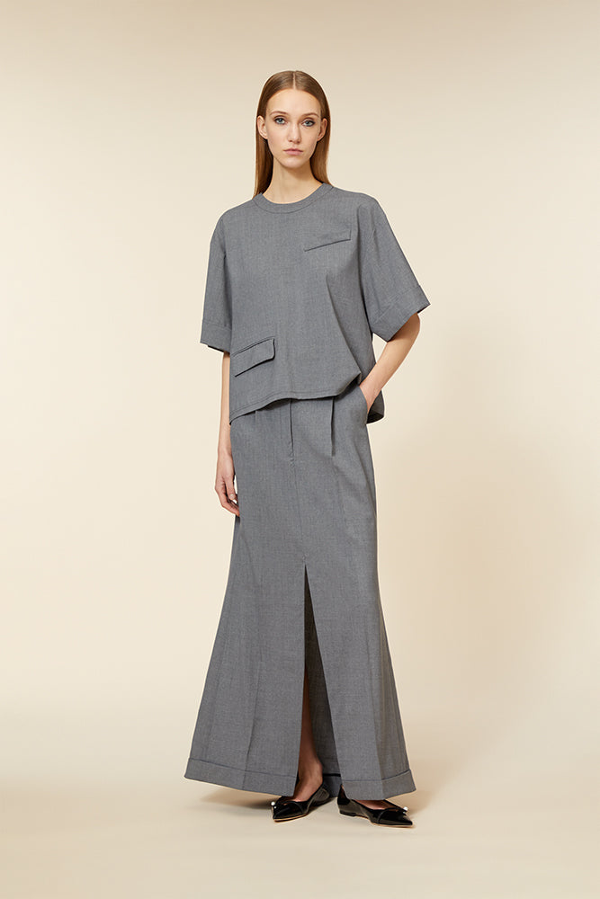 Grey / SUITING BOXY T-SHIRT