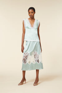 Blue / LACE CAMISOLE TOP