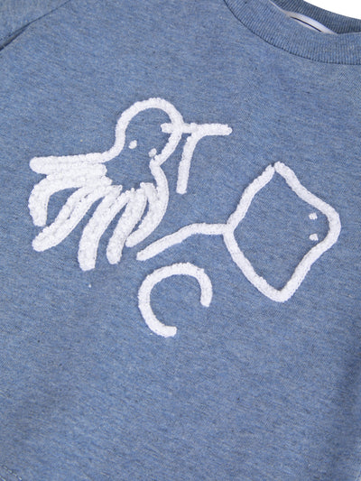 T-shirt Trésors de l'Océan brodé - Bleu Océan