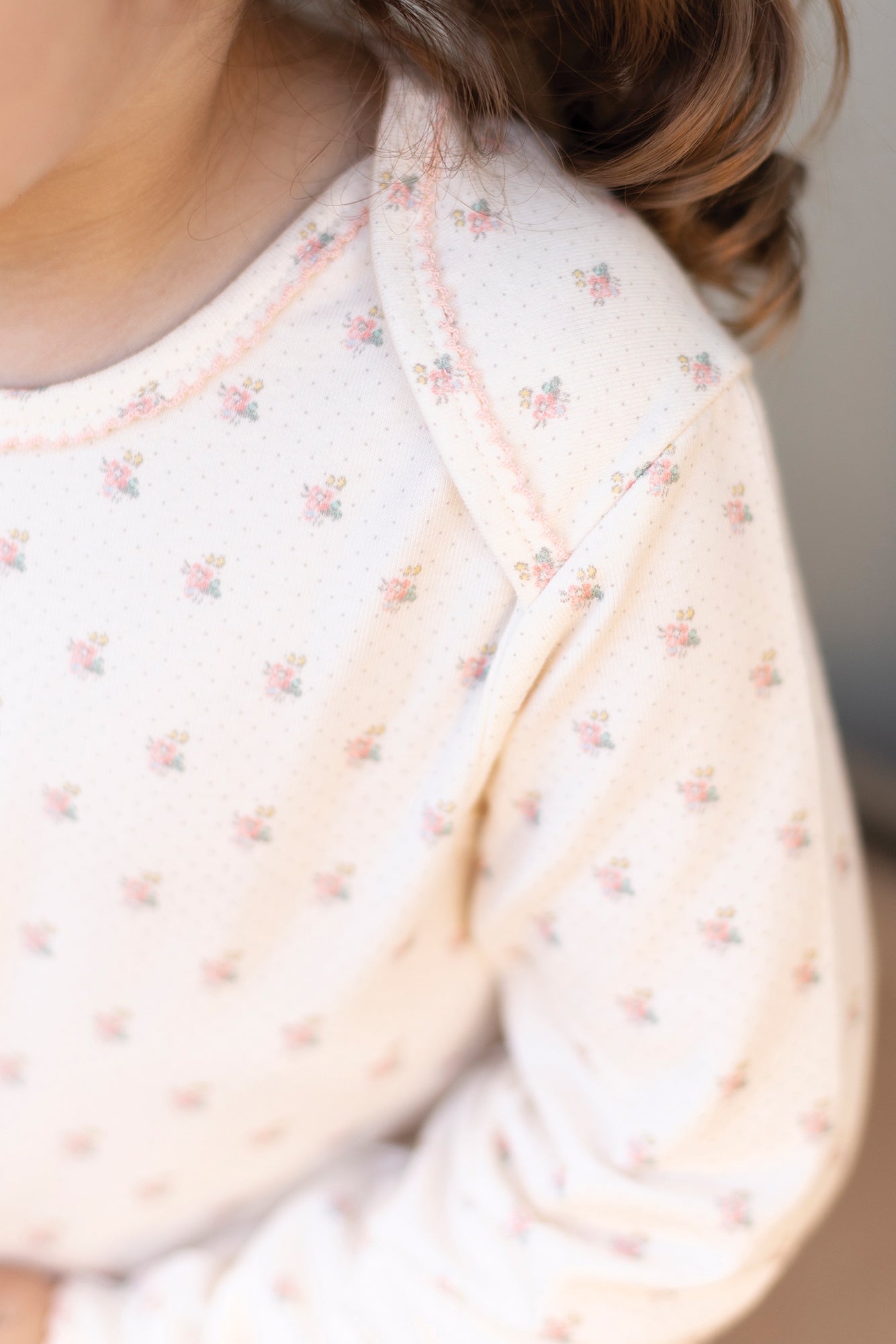 Pyjama Nuit Layette à imprimé floral - Craie