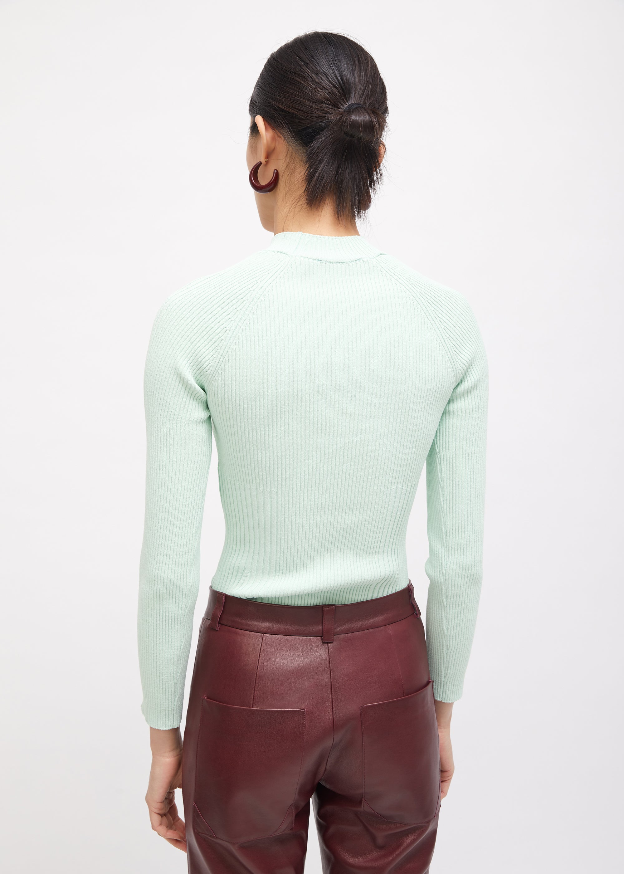 Tulane long-sleeved T-shirt with cut-outs - Mint