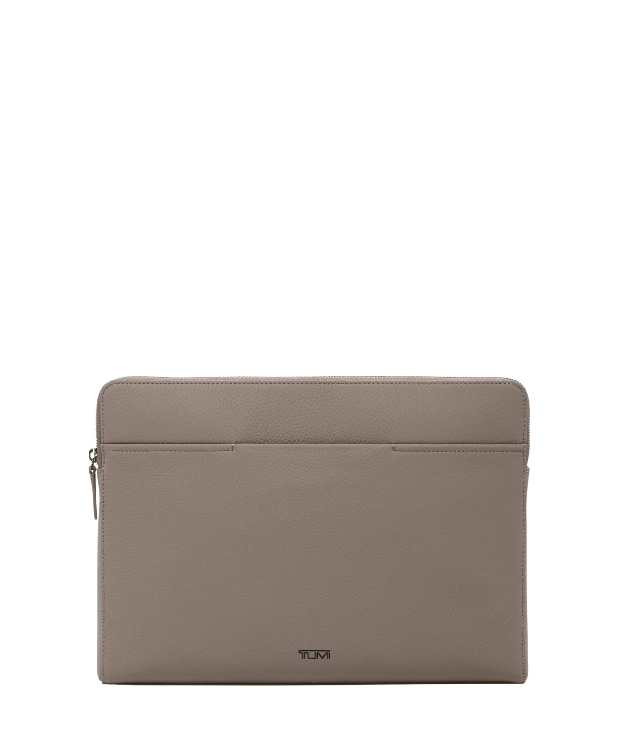 Housse d'ordinateur Milinia Georgica en cuir - Taupe