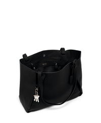Sac cabas Valorie Georgica en cuir - Black