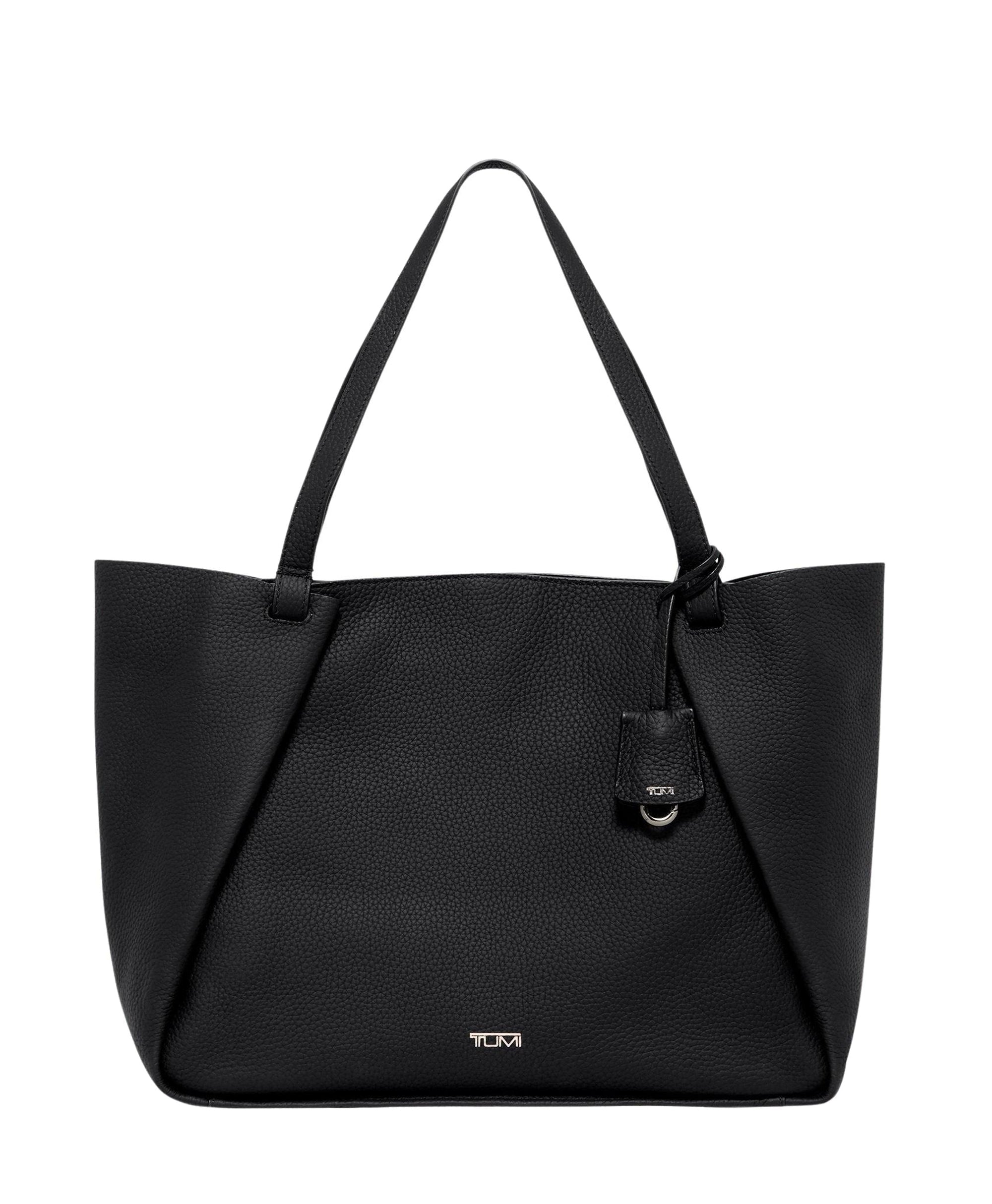 Sac cabas Valorie Georgica en cuir - Black