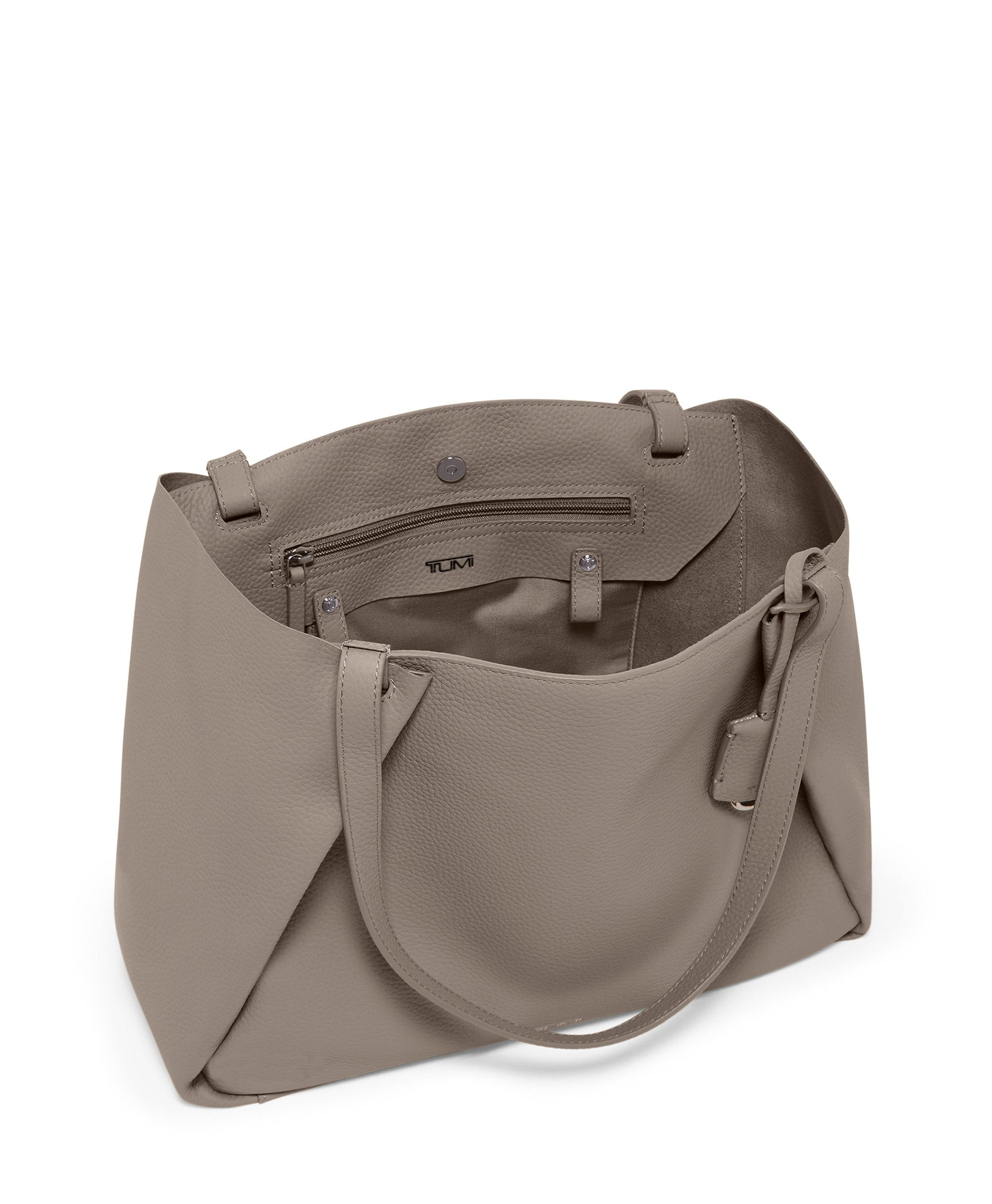 Sac cabas Valorie Georgica en cuir - Taupe