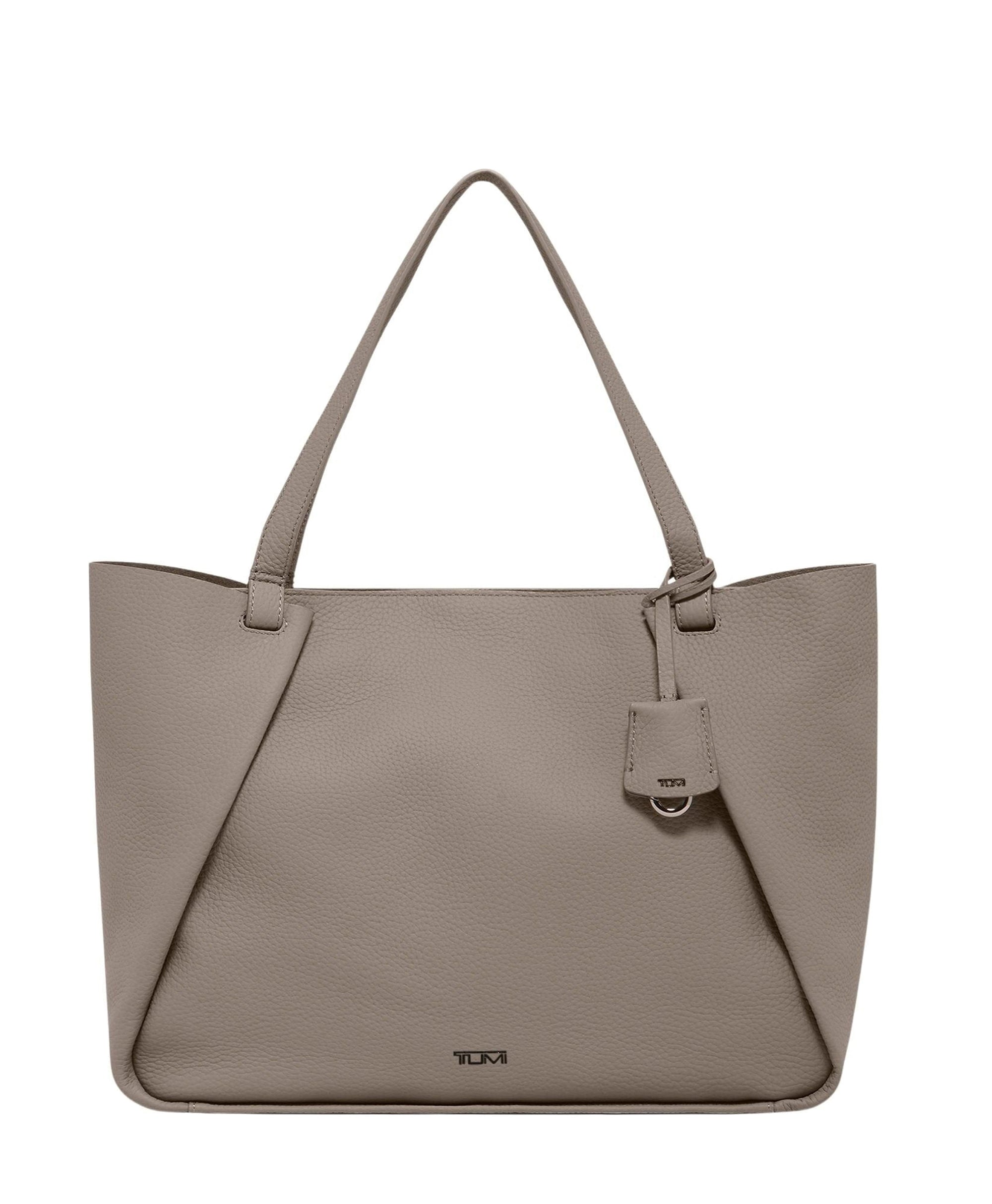 Sac cabas Valorie Georgica en cuir - Taupe