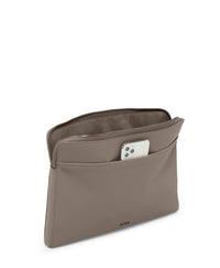 Housse d'ordinateur Milinia Georgica en cuir - Taupe
