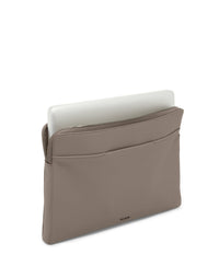 Housse d'ordinateur Milinia Georgica en cuir - Taupe
