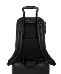 Slim Alpha leather backpack - Black