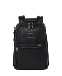 Slim Alpha leather backpack - Black