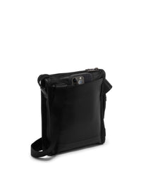 Pocket Alpha leather shoulder bag - Black