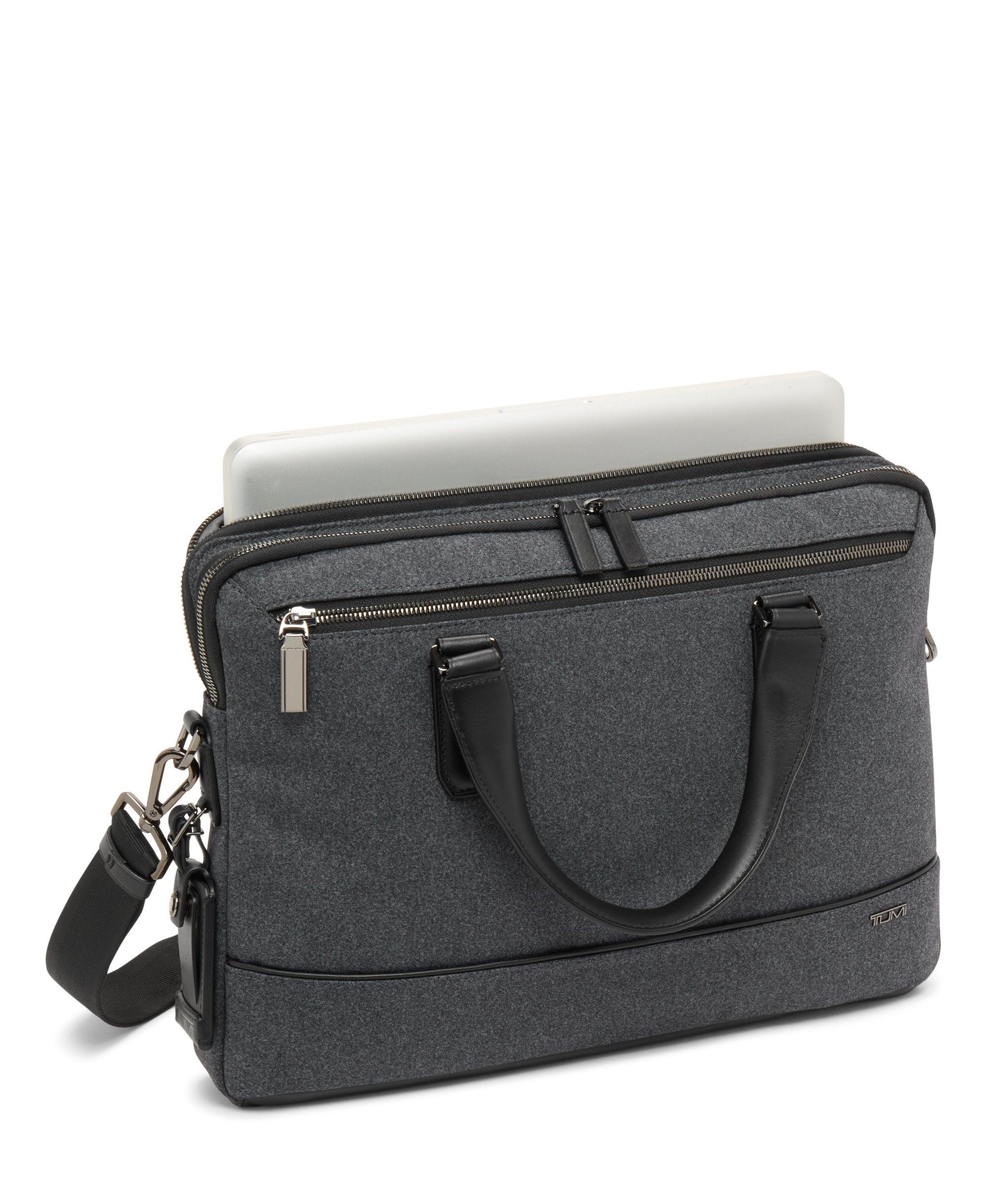 Harrison Sycamore briefcase - Dark Charcoal